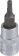 Douille tournevis 1/4" avec embout 37mm hexagonal 3mm