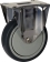 Chape inox moyenne fixe nylon et santoprène D.125mm