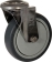 Chape inox moyenne oeil nylon et santoprène D.80mm