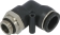 Raccord instantané polymère coudé cylindrique 1/4" orientable pour tuyau 10mm - lot de 10pc
