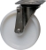 Chape inox moyenne pivotante polyamide D.80mm