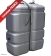 Cuve de stockage gasoil PEHD 1000L double paroi pré-équipée Cuve de stockage gasoil PEHD 1000L double paroi pré-équipée