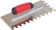 Platoir à colle inox 280x120mm dents carrées 12x12mm