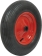 Roue gonflable jante acier 400x100mm alésage 25mm moyeu 75mm 150kg