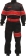 Combinaison de travail pilote noir/rouge taille S