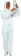 Combinaison de protection jetable microporeuse avec capuche type 5/6 60g/m² blanche XXL