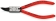 Pince pour circlips interieurs coudée a 45° de 8 a 13mm
