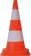 Cône de signalisation orange PVC 750mm peinture réfléchissante 3,1kg