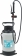 Pulverisateur 8L avec régulateur et lance télescopique avec joint nitrile
