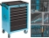 Servante d'atelier 7 tiroirs composee de 147 outils - modules mousses