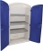 Armoire de rétention 100% PEHD 3 étagères inox pour produits corrosifs