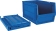 Boîte à bec pliable bleue 500x300x275mm