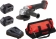 Meuleuse d'angle brushless 125mm 20V-2 batteries 4Ah Li-ion-chargeur rapide - sac de transport