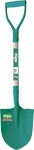 Pelle bêche de jardin 22cm verte avec manche 75cm