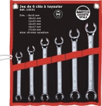 Clés à tuyauter de 8x10 à 17x19mm - pochette de 6 pcs