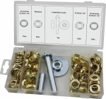 Oeillets + outil pour réparation de bâche - boîte de 100 œillets