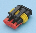 Connecteur étanche femelle 3 voies 1,5mm² - lot de 10 pcs Connecteur étanche femelle 3 voies 1,5mm² - lot de 10 pcs