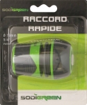 Raccord rapide PVC avec vanne stop pour tuyau de 19mm Raccord rapide PVC avec vanne stop pour tuyau de 19mm