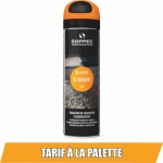 Peinture traceur de chantier 3 à 6 mois orange fluo - aérosol 500ml