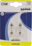 Ampoule navette 12V 5W SV8,5 - blister de 2 pcs