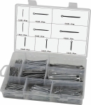 Goupilles fendues de 1,2 à 6,3mm - coffret de 365 pcs