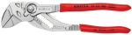 Pince clé gainée 180mm avec bouton poussoir