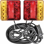 Kit de signalisation magnétique LED entre feux 2,5m rouge/orange - 7 plots