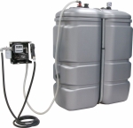 Cuve de stockage gasoil PEHD DP 1000L station avec filtre 230V 50 l/min