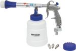 Pistolet de lavage pneumatique avec extracteur et nettoyants habitacle et textile