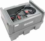 Cuve de ravitaillement gasoil PE 400L avec kit pompe à gasoil 12V 40 l/min et pistolet manuel