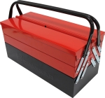 Caisse à outils métallique 5 compartiments 450x200x220mm