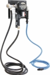 Pompe à gasoil 230V 60 l/min avec pistolet automatique/volucompteur mécanique/filtre - station murale