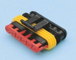 Connecteur étanche femelle 6 voies 1,5mm² - lot de 5 pcs Connecteur étanche femelle 6 voies 1,5mm² - lot de 5 pcs