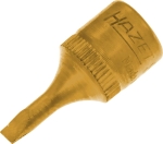 Douille tournevis 1/4" avec embout 28mm plat 0,6x3,5mm