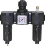 Filtre à air/régulateur/lubrificateur femelle 1/2" avec manomètre