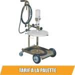 Ensemble pneumatique graisse 50/60kg 50:1 avec pistolet et tuyau 10m et chariot 4 roues