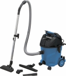 Aspirateur eau et poussière 20L 230V 1200W cuve plastique/prise électroportatif/décolmatage/souffleur