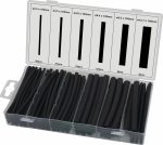 Gaine thermorétractable 100mm 3:1 noire - Coffret de 87 pcs