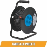 Enrouleur électrique HO5VV-F 40m 3G1,5mm² 230V 4 prises