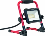 Projecteur de chantier LED 230V portable sur pied 30W 2700lm avec câble 3m