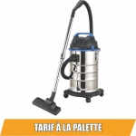 Aspirateur eau et poussières 30L 230V 1200W cuve inox / flexible 2m