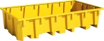 Bac de rétention 1330L PE pour rayonnage L2680mm