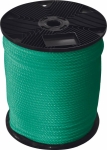 Cordage polypropylène vert 10mm - bobine présentoir de 100m