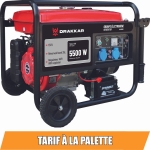 Groupe électrogène AVR monophasé essence 5500W 13CV démarrage électrique avec kit brouette