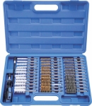 Brosses inox - nylon - laiton coffret de 38 pcs