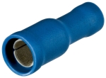 Cosses rondes femelles isolées bleu Ø 5mm / 1,5-2,5mm² - lot de 100pcs