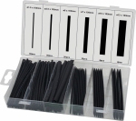 Gaine thermorétractable 100mm 2:1 noire - Coffret de 100 pcs