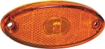 Feu de position LED 12V ovale orange