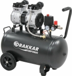 Compresseur silencieux 50L 8 bar 2CV 230V sans huile