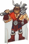 Mascotte viking pour salon